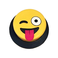 Tongue Out Winky Face Emoji Cake - 1.5kg